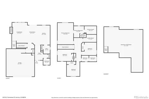 Floorplan - 24723 E Tennessee Pl, Aurora, CO 80018 photo 3 of 3