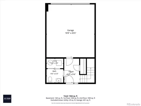 Floorplan - 4220 E Warren Ave #2, Denver, CO 80222 photo 1 of 4