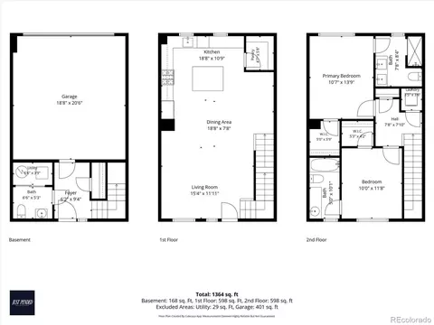 Floorplan - 4220 E Warren Ave #2, Denver, CO 80222 photo 4 of 4