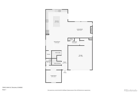 Floorplan - 7105 E 116th Cir, Denver, CO 80233 photo 2 of 4