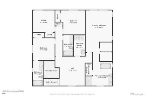 Floorplan - 7105 E 116th Cir, Denver, CO 80233 photo 1 of 4