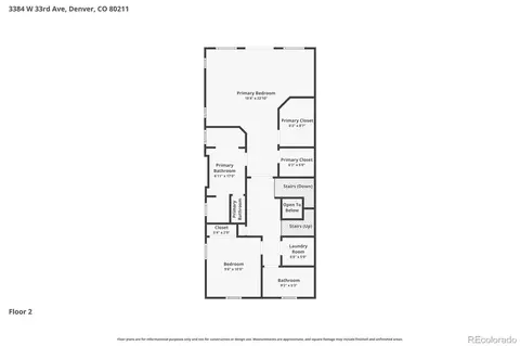 Floorplan - 3384 W 33rd Ave, Denver, CO 80211 photo 1 of 1