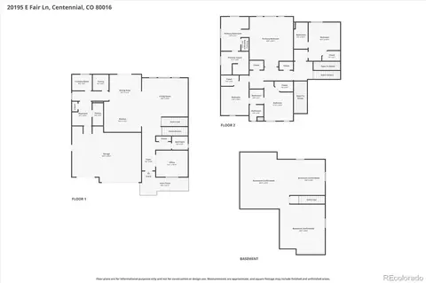 Floorplan - 20195 E Fair Ln, Centennial, CO 80016 photo 3 of 3