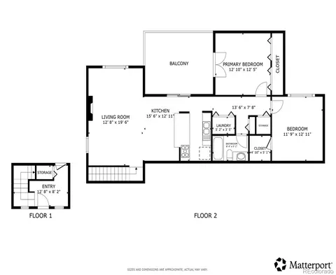 Floorplan - 8417 Everett Way #E, Arvada, CO 80005 photo 1 of 1