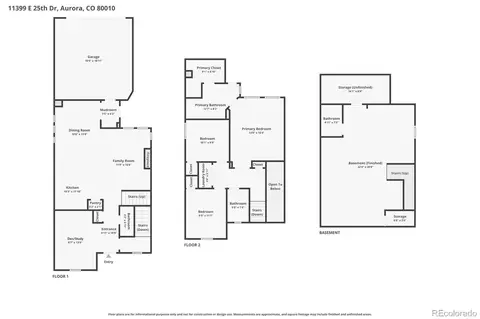 Floorplan - 11399 E 25th Dr, Aurora, CO 80010 photo 1 of 2