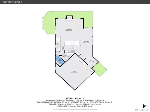 Floorplan - 1407 Delwood Dr, Bailey, CO 80421 photo 2 of 4