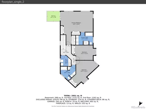Floorplan - 1407 Delwood Dr, Bailey, CO 80421 photo 3 of 4