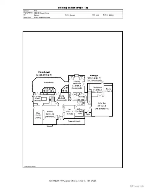 Floorplan - 4501 Ellsworth Ave, Denver, CO 80246 photo 1 of 3