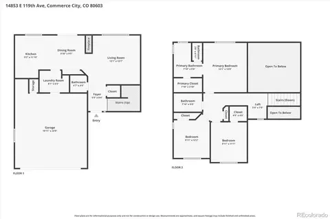 Floorplan - 14853 E 119th Ave, Brighton, CO 80603 photo 1 of 1
