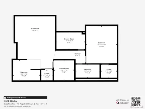 Floorplan - 9962 E 60th Ave, Denver, CO 80238 photo 1 of 3