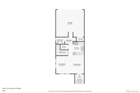 Floorplan - 16021 E 47th Pl, Denver, CO 80239 photo 2 of 3