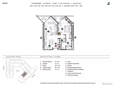 Floorplan - 500 Gothic Rd #539, Mount Crested Butte, CO 81225 photo 1 of 1