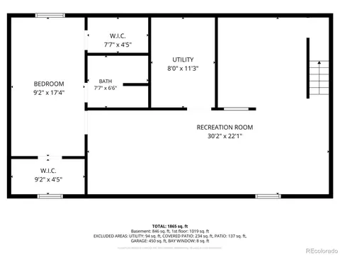 Floorplan - 16298 E Bates Dr, Aurora, CO 80013 photo 1 of 3