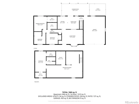 Floorplan - 16298 E Bates Dr, Aurora, CO 80013 photo 2 of 3