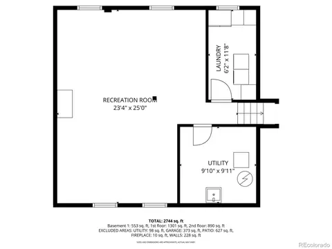 Floorplan - 7135 E Iliff Ave, Denver, CO 80224 photo 3 of 4
