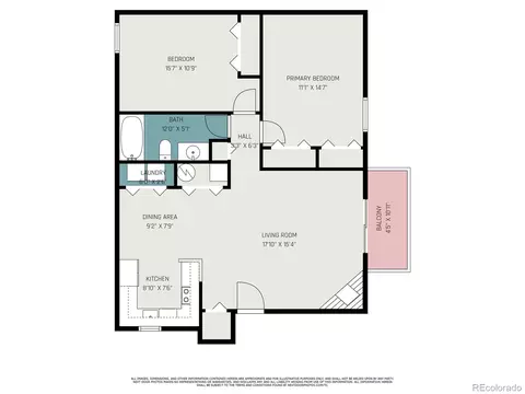 Floorplan - 427 Wright St #208, Lakewood, CO 80228 photo 1 of 1