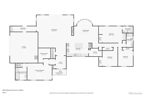 Floorplan - 2600 Eldorado Pl, Denver, CO 80210 photo 1 of 1