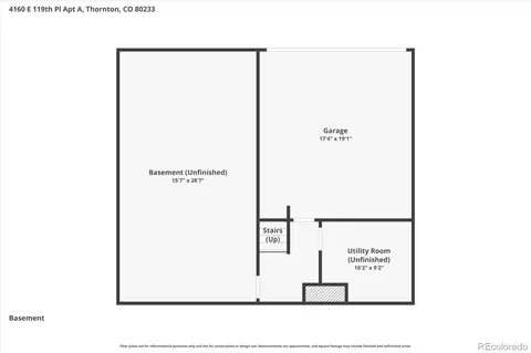 Floorplan - 4160 E 119th Pl #A, Thornton, CO 80233 photo 2 of 3