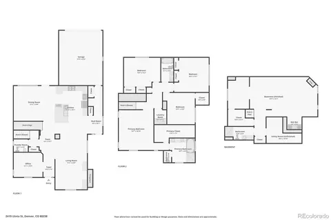Floorplan - 2419 Uinta St, Denver, CO 80238 photo 1 of 1