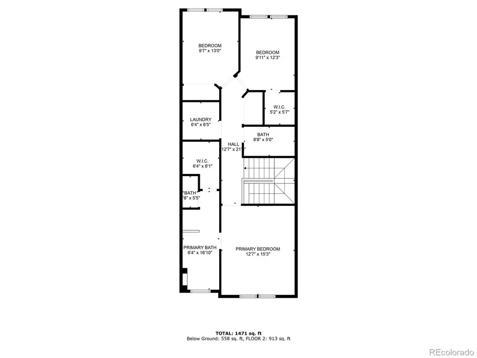 Floorplan - 15388 W 64th Dr #D, Arvada, CO 80007 photo 2 of 2