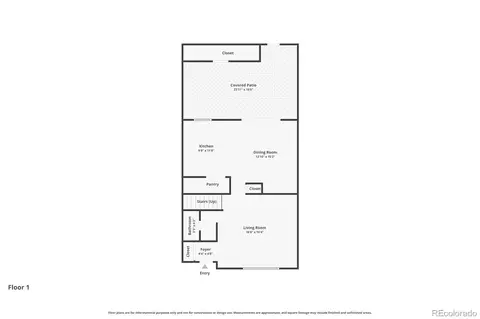 Floorplan - 9025 E Mansfield Ave, Denver, CO 80237 photo 2 of 2