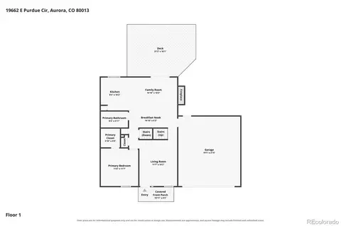 Floorplan - 19662 E Purdue Cir, Aurora, CO 80013 photo 2 of 4