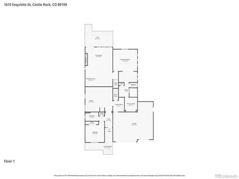 Floorplan - 1610 Exquisite St, Castle Rock, CO 80109 photo 1 of 3