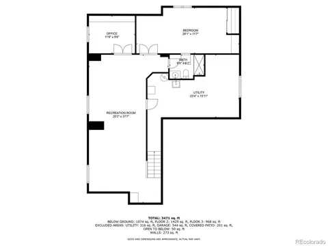 Floorplan - 22583 E Union Cir, Aurora, CO 80015 photo 3 of 4