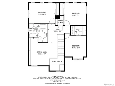 Floorplan - 22583 E Union Cir, Aurora, CO 80015 photo 2 of 4