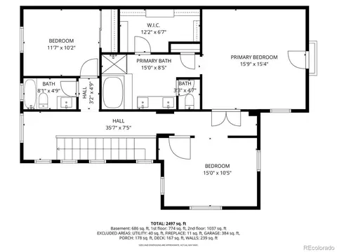 Floorplan - 8873 E 29th Pl, Denver, CO 80238 photo 2 of 3