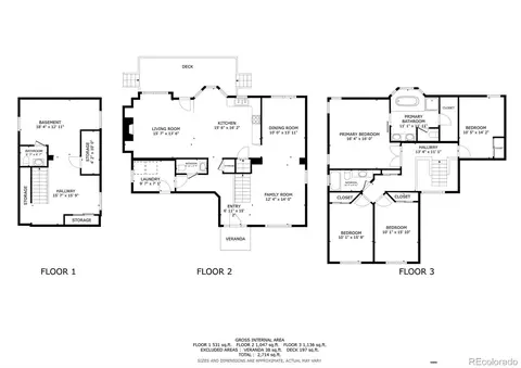 Floorplan - 19951 E Red Fox Ln, Centennial, CO 80015 photo 1 of 1