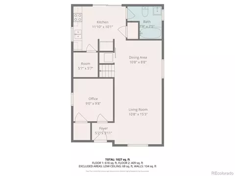 Floorplan - 1623 E 30th Ave, Denver, CO 80205 photo 1 of 3