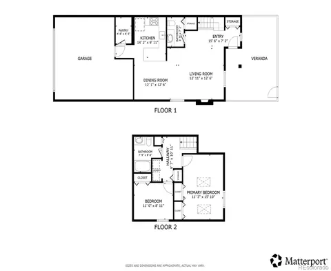 Floorplan - 8418 Everett Way #C, Arvada, CO 80005 photo 1 of 1