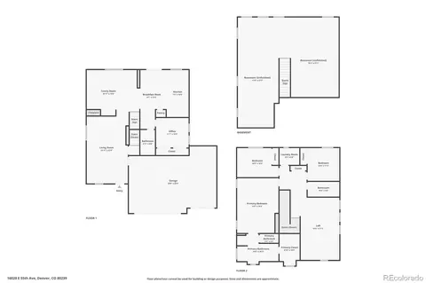 Floorplan - 16020 E 55th Ave E, Denver, CO 80239 photo 1 of 1