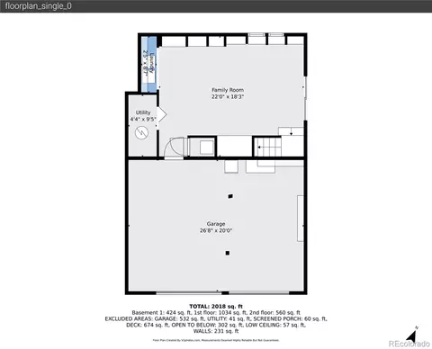 Floorplan - 1397 S Pine Dr, Bailey, CO 80421 photo 2 of 4