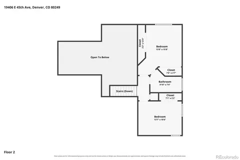 Floorplan - 19406 E 45th Ave, Denver, CO 80249 photo 2 of 3