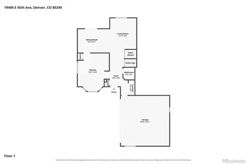 Floorplan - 19406 E 45th Ave, Denver, CO 80249 photo 1 of 3