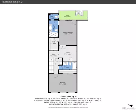 Floorplan - 1748 Blake St, Denver, CO 80202 photo 2 of 3