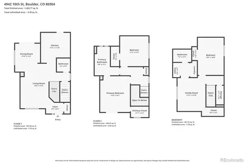 Floorplan - 4942 10th St, Boulder, CO 80304 photo 1 of 1