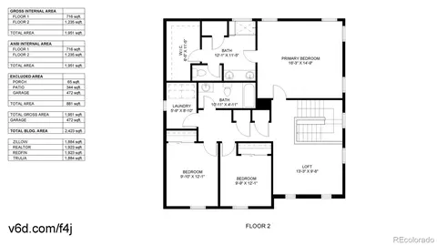 Floorplan - 27584 E 6th Dr, Aurora, CO 80018 photo 2 of 2