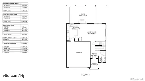 Floorplan - 27584 E 6th Dr, Aurora, CO 80018 photo 1 of 2