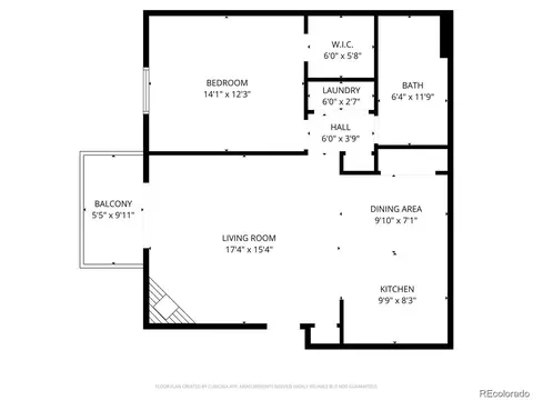Floorplan - 341 Wright St #101, Lakewood, CO 80228 photo 1 of 1