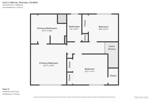 Floorplan - 2121 E 129th Dr, Thornton, CO 80241 photo 3 of 4