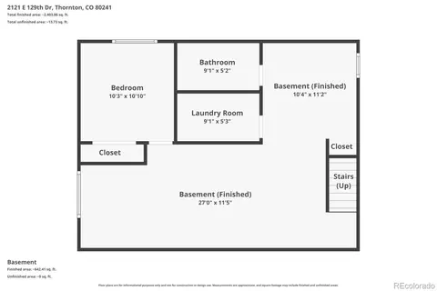 Floorplan - 2121 E 129th Dr, Thornton, CO 80241 photo 4 of 4