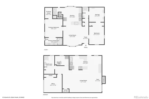 Floorplan - 81 Atlantis Dr, Black Hawk, CO 80422 photo 1 of 1