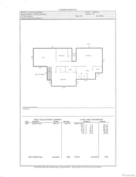 Floorplan - 1709 Red Hawk Rd, Silverthorne, CO 80498 photo 3 of 3