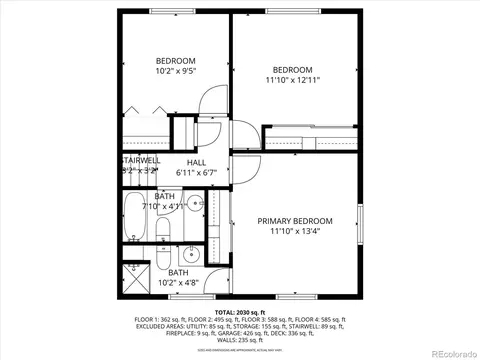 Floorplan - 6193 S Jackson St, Centennial, CO 80121 photo 4 of 5