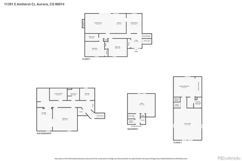 Floorplan - 11391 E Amherst Ct, Aurora, CO 80014 photo 1 of 1