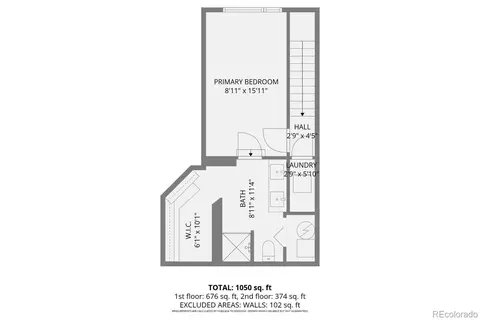 Floorplan - 8500 E Jefferson Ave #16B, Denver, CO 80237 photo 3 of 3