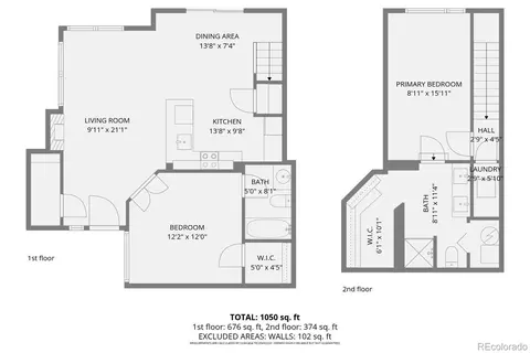 Floorplan - 8500 E Jefferson Ave #16B, Denver, CO 80237 photo 1 of 3